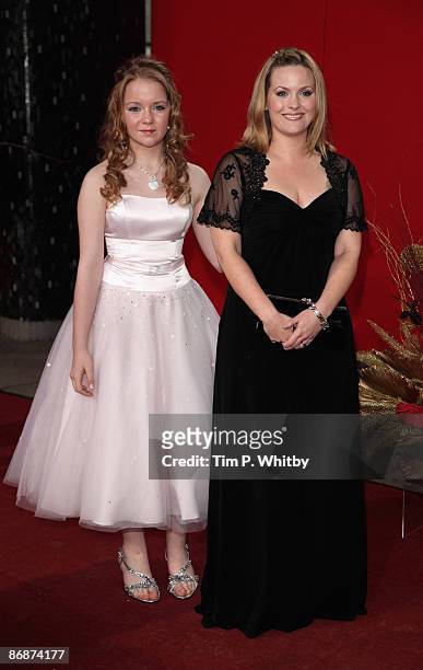 Lorna Fitzgerald and Jo Joyner arrive for the British Soap Awards at BBC Television Centre on May 9, 2009 in London, England.