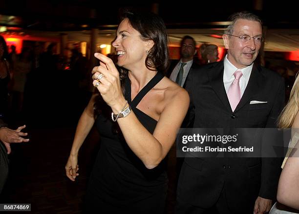 Designer Anna von Griesheim and Andreas Marx attend the Starcookers Award 2009 at Yacht Harbor Hohe Duene on May 9, 2009 in Rostock, Germany.