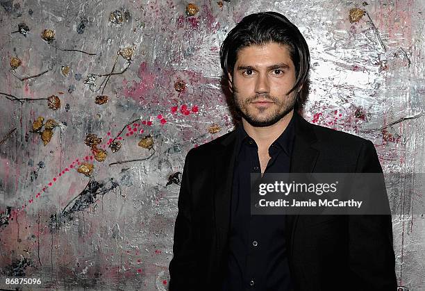 Andrew Levitas attends Andrew Levitas' works on canvas & steel exhibition opening>> at the Dactyl Foundation on May 9, 2009 in New York City.