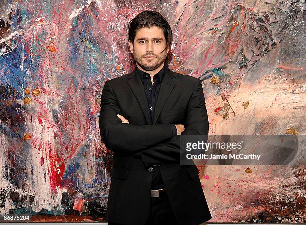 Andrew Levitas attends Andrew Levitas' works on canvas & steel exhibition opening>> at the Dactyl Foundation on May 9, 2009 in New York City.