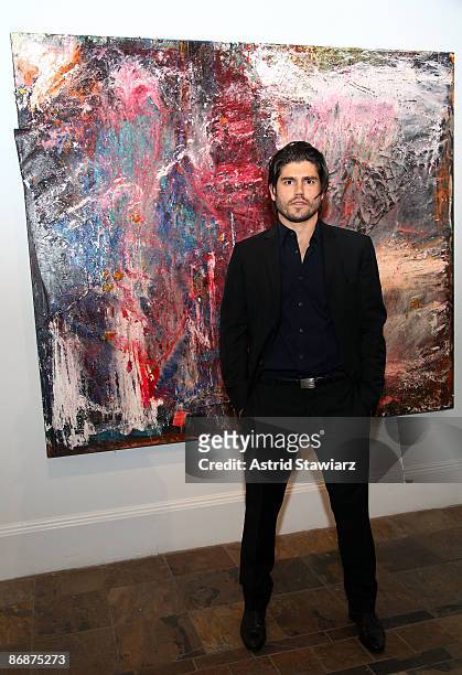 Artist Andrew Levitas attends his exhibition opening at Dactyl Foundation on May 9, 2009 in New York City.