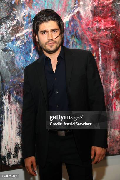 Artist Andrew Levitas attends his exhibition opening at Dactyl Foundation on May 9, 2009 in New York City.