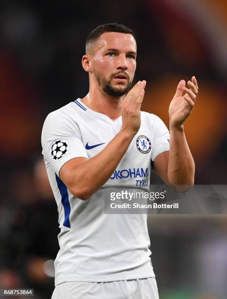 Danny Drinkwater of Chelsea reacts after the UEFA Champions League group C match between AS Roma and Chelsea FC at Stadio Olimpico on October 31,...