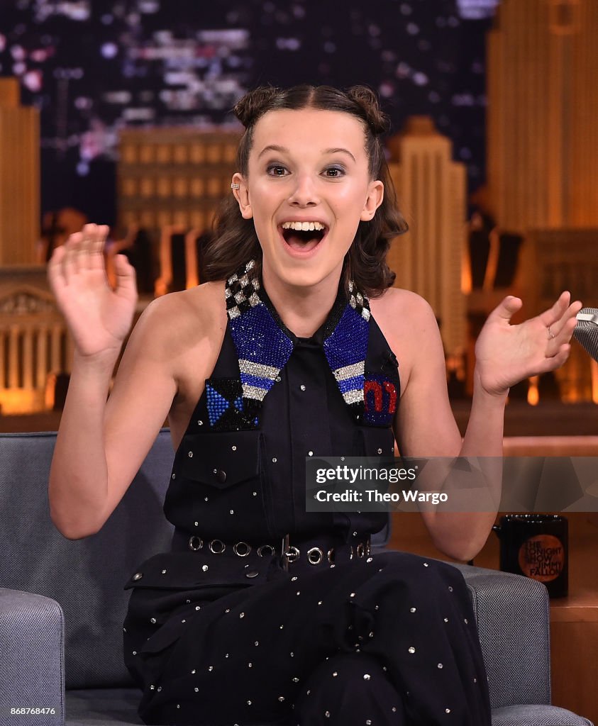 Millie Bobby Brown Visits "The Tonight Show Starring Jimmy Fallon"