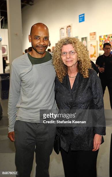 Rodney McMillen and Barbara Kruger attend MOCA's Fresh Silent Auction at the Museum Of Contemporary Art on May 9, 2009 in Los Angeles, California.