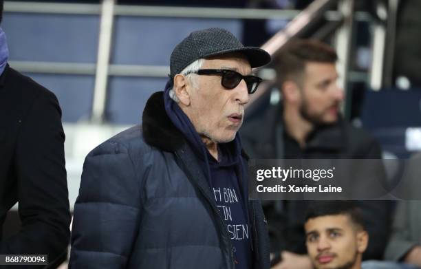 Gerard Darmon attend the UEFA Champions League group B match between Paris Saint-Germain and RSC Anderlecht at Parc des Princes on October 31, 2017...