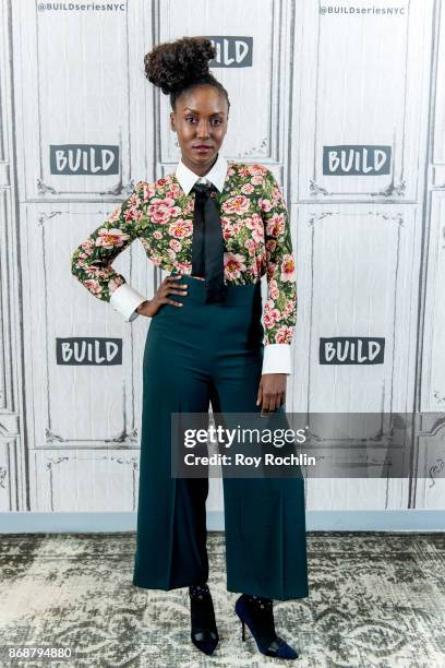 Jade Eshete discusses "Dirk Gently's Holistic Detective Agency" with the Build Series at Build Studio on October 31, 2017 in New York City.