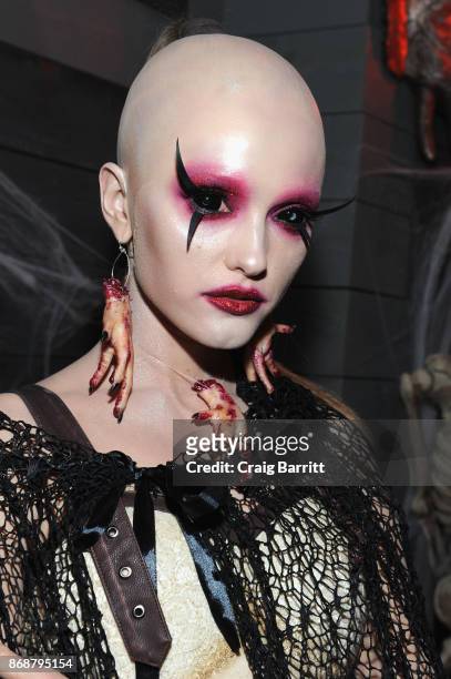 Guest attends Heidi Klum's 18th Annual Halloween Party sponsored by Party City and SVEDKA Vodka at Magic Hour at Moxy Times Square on October 31,...