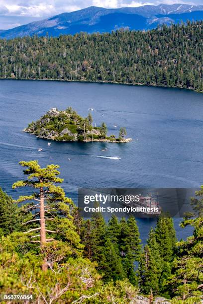emerald bay of lake tahoe, ca - lake tahoe stock pictures, royalty-free photos & images