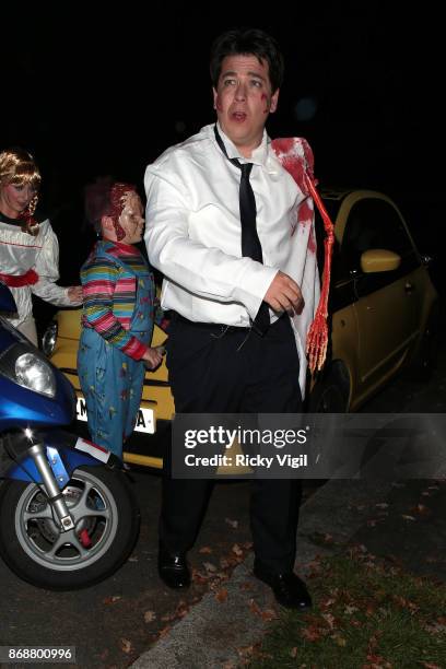 Michael McIntyre seen attending Jonathan Ross - Halloween party on October 31, 2017 in London, England.