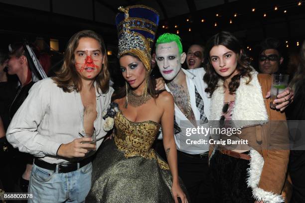 Actor Dyland Sprouse and guests attend Heidi Klum's 18th Annual Halloween Party sponsored by Party City and SVEDKA Vodka at Magic Hour at Moxy Times...