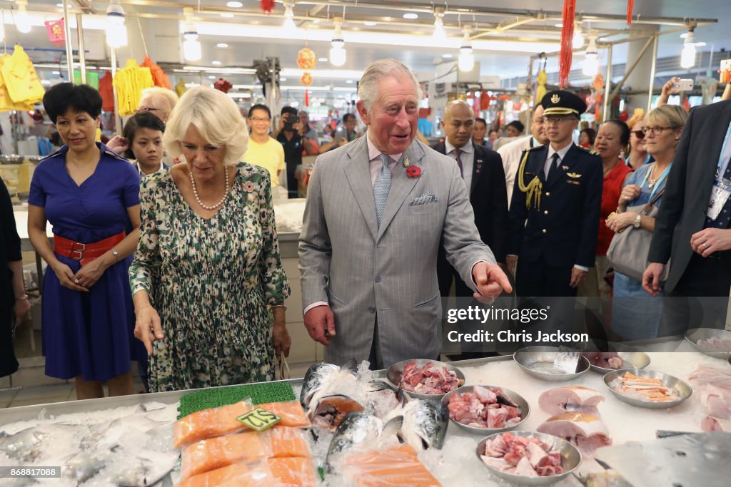 The Prince Of Wales & Duchess Of Cornwall Visit Singapore, Malaysia, Brunei And India - Day 3