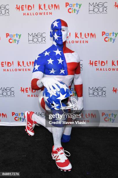 David Kirsch attends Heidi Klum's 18th annual Halloween Party presented by Party City at the Magic Hour Rooftop Bar & Lounge on October 31, 2017 in...