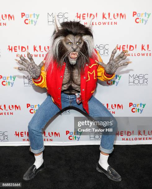 Heidi Klum attends Heidi Klum's 18th annual Halloween Party presented by Party City at the Magic Hour Rooftop Bar & Lounge on October 31, 2017 in New...