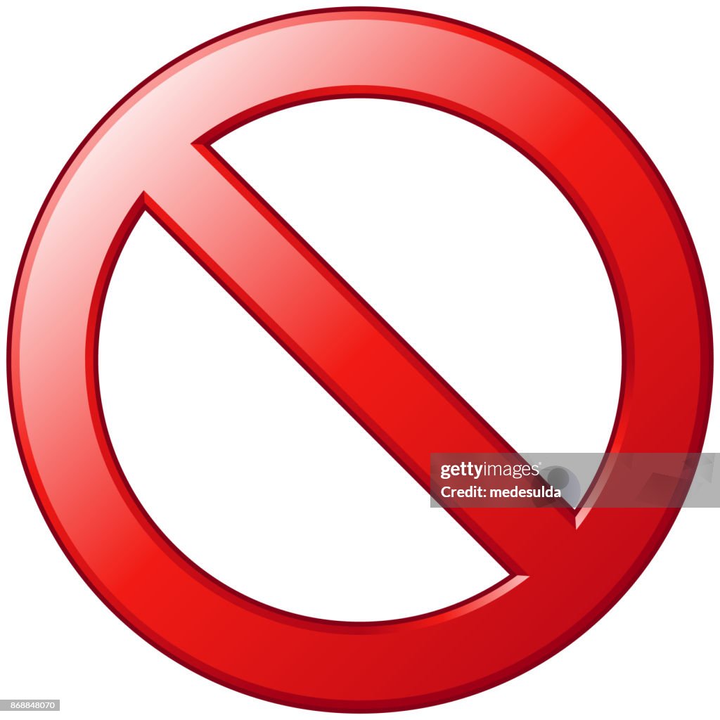 Signs No. First No Sign High-Res Vector Graphic - Getty Images