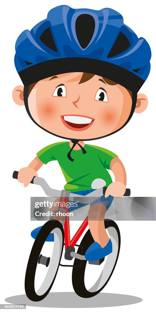 Boy on bike