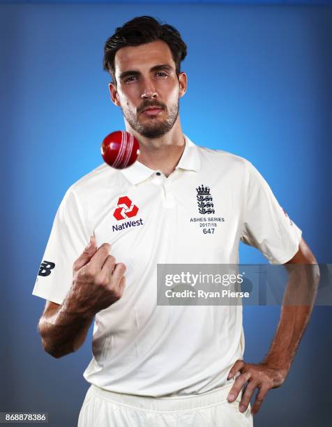 Steve Finn of England poses during the 2017/18 England Ashes Squad portrait session on November 1, 2017 in Perth, Australia.