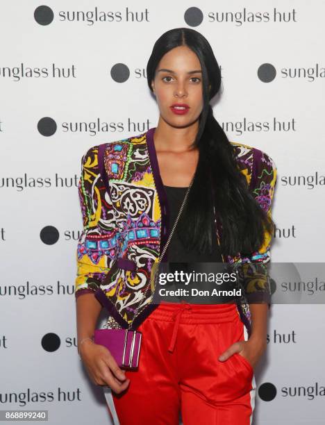 Fleur Egan attends the Sunglass Hut Summer Launch Party on November 1, 2017 in Sydney, Australia.