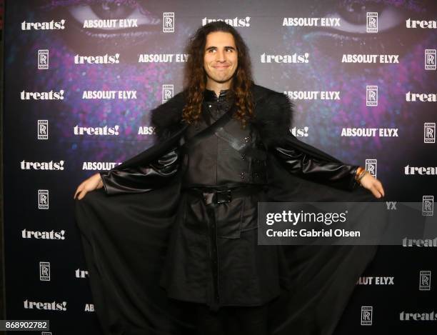 Nick Simmons at treats! Magazine's 7th Halloween Party in Partnership with Rolls-Royce Black Badge, Absolut Elyx, & Perrier Jouet on October 31, 2017...