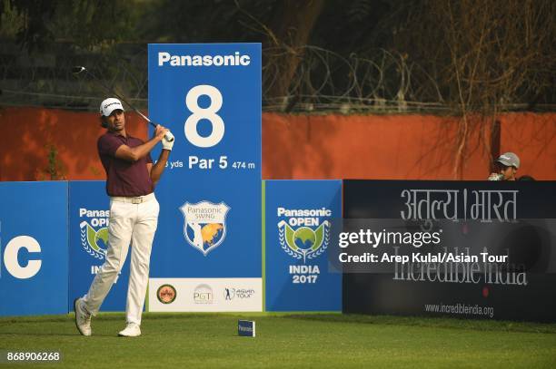 Jyoti Randhawa of India pictured during the Pro-Am for the Panasonic Open India at Delhi Golf Club on November 1, 2017 in New Delhi, India.
