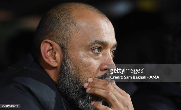 Nuno Espirito Santo manager / head coach of Wolverhampton Wanderers during the Sky Bet Championship match between Norwich City and Wolverhampton at...