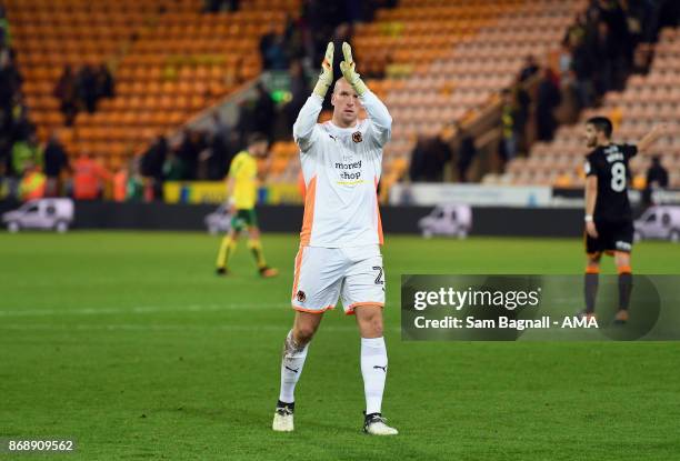 John Ruddy of Wolverhampton Wanderers during the Sky Bet Championship match between Norwich City and Wolverhampton at Carrow Road on October 31, 2017...