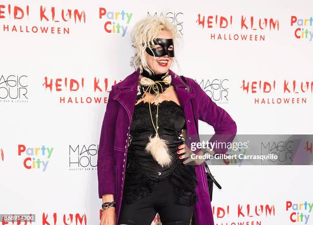 Photographer Ellen von Unwerth is seen during Heidi Klum's 18th Annual Halloween Party at Magic Hour Rooftop Bar & Lounge on October 31, 2017 in New...