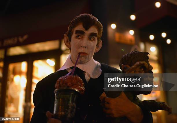 Participant dressed as Eddie Munster attends the West Hollywood Halloween Carnaval on October 31, 2017 in West Hollywood, California.