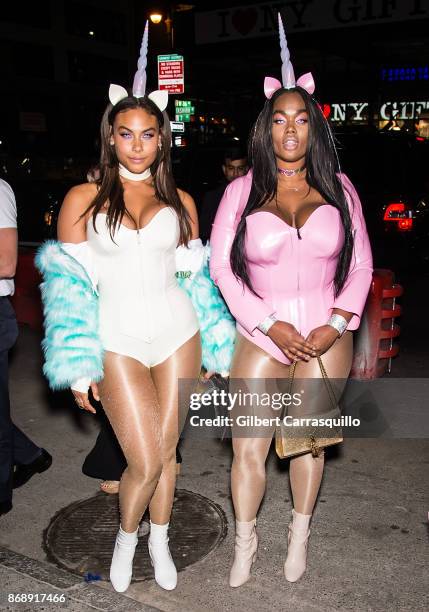 Guests are seen during Heidi Klum's 18th Annual Halloween Party at Magic Hour Rooftop Bar & Lounge on October 31, 2017 in New York City.