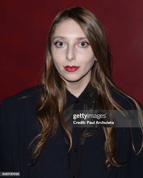 Actress Alexandra Stamler attends the screening of "Rock Paper Dead" at ArcLight Cinemas on October 31, 2017 in Hollywood, California.