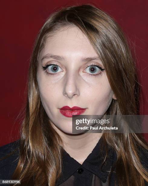 Actress Alexandra Stamler attends the screening of "Rock Paper Dead" at ArcLight Cinemas on October 31, 2017 in Hollywood, California.