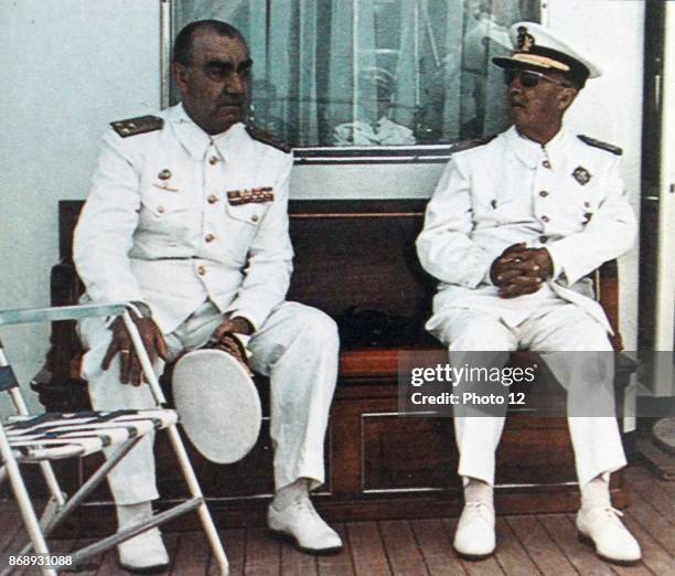 Admiral Luis Carrero Blanco, and General Francisco Franco . They were respectively, the Prime Minister and leader of Spain in 1973.