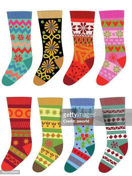set of socks. - sock vector stock illustrations