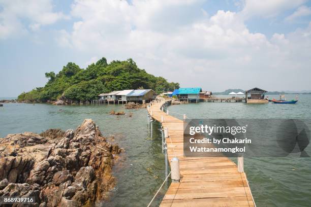 chanthaburi rural scene - fishing village - chanthaburi sea bildbanksfoton och bilder