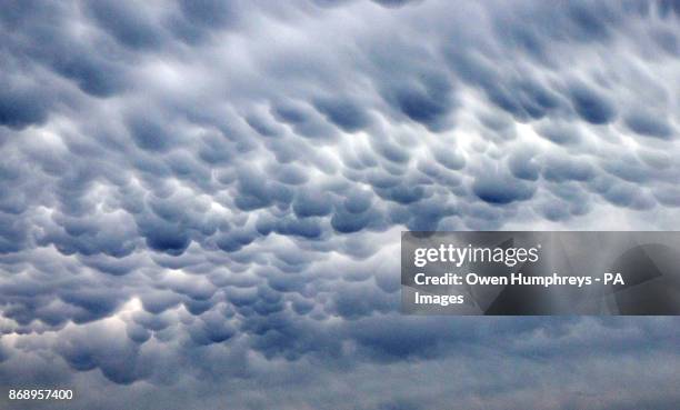 Mammatus clouds at St Mary's Lighthouse in Whitley Bay.