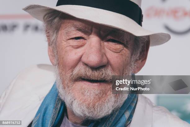 Ian McKellen attends 'McKellen: Playing The Part' photocall during the 12th Rome Film Fest at Auditorium Parco Della Musica on November 1, 2017 in...