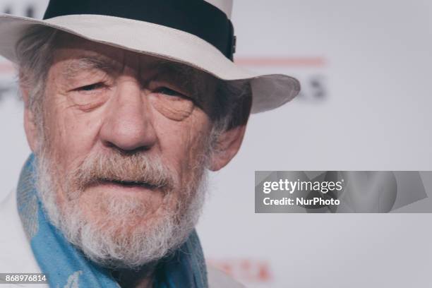 Ian McKellen attends 'McKellen: Playing The Part' photocall during the 12th Rome Film Fest at Auditorium Parco Della Musica on November 1, 2017 in...