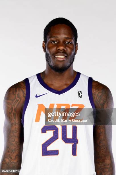 Anthony Bennett of the Northern Arizona Suns poses for a head shot during NBA G-League media day on October 31, 2017 at Prescott Valley Event Center...