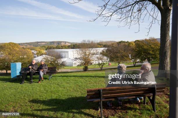 Climate Conference in Bonn. A huge tent city at the foot of the Siebengebirge stands with all its technical possibilities and facilities for the...