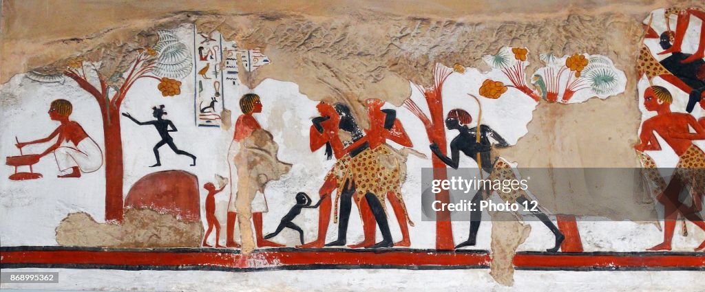 Egyptian temple relief depicting a military expedition by Rameses II.