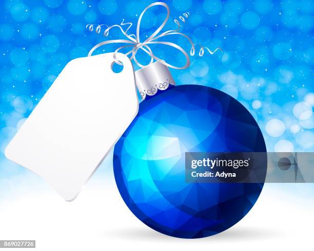 christmas bauble - polygon illustration christmas stock illustrations