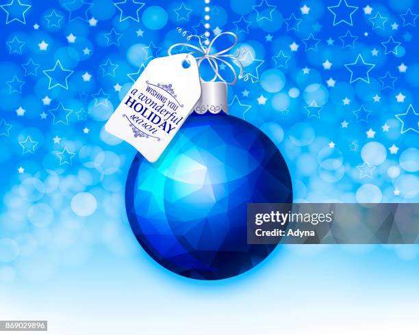 stockillustraties, clipart, cartoons en iconen met kerstdecoratie - polygon illustration christmas