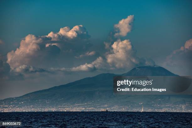 Vesuvio From Vico Equense. Campania. Italy.