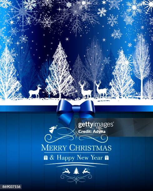 winter scene - rustic table stock illustrations