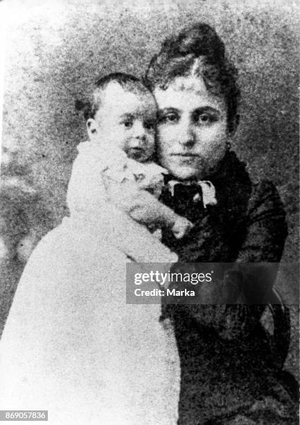 Fernando Pessoa In His Mother's Arms.