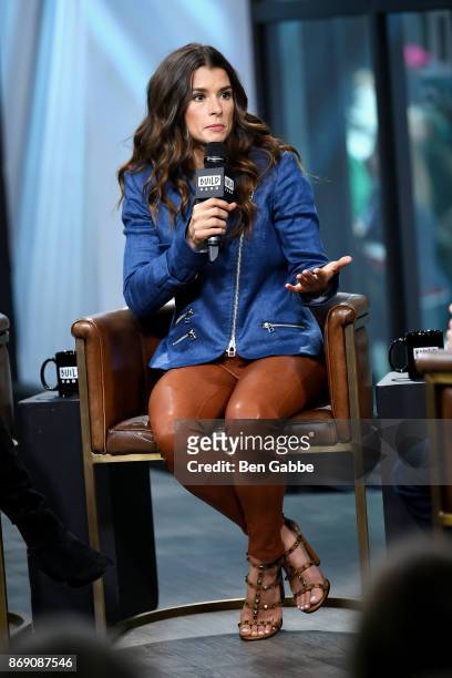 Race car driver Danica Patrick visits the Build Series to discuss "Danica" at Build Studio on November 1, 2017 in New York City.