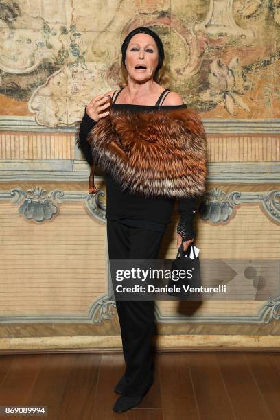 Ursula Andress attends Doppia Difesa Gala during the 12th Rome Film Fest at Hotel Bernini Bristol on November 1, 2017 in Rome, Italy.