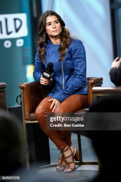 Race car driver Danica Patrick visits the Build Series to discuss "Danica" at Build Studio on November 1, 2017 in New York City.