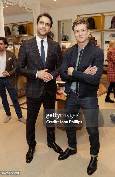 Luke Pasqualino and Ed Speleers attend an intimate evening hosted by Paul Smith & The Gentleman's Journal to introduce the Paul Smith Bespoke By...