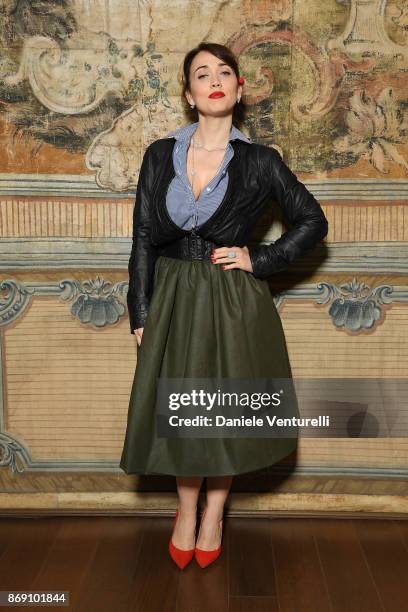 Chiara Francini attends Doppia Difesa Gala during the 12th Rome Film Fest at Hotel Bernini Bristol on November 1, 2017 in Rome, Italy.